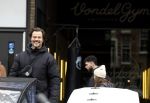 Amsterdam 21 februari 2023
Arie Boomsma op zijn bakfiets onderweg naar Vondelgym.