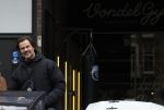 Amsterdam 21 februari 2023
Arie Boomsma op zijn bakfiets onderweg naar Vondelgym.