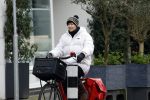 Amsterdam, 13 maart 2023
Chazia Mourali op de fiets in Amsterdam