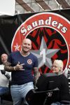 Amsterdam 18 februari 2023
Dean saunders met tatoo shop  op de huishoudbeurs in de rai