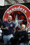 Amsterdam 18 februari 2023
Dean saunders met tatoo shop  op de huishoudbeurs in de rai