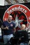 Amsterdam 18 februari 2023
Dean saunders met tatoo shop  op de huishoudbeurs in de rai