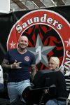 Amsterdam 18 februari 2023
Dean saunders met tatoo shop  op de huishoudbeurs in de rai