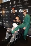 Leusden 6 maart 2023
Uitreiking Edisons in het AFAS theater .
Maan en haar vriend Goldband-zanger Karel Gerlach op de edisons. Goldband is de grote winnaar met m,eerdere edisons