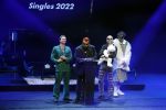 Leusden 6 maart 2023
Uitreiking Edisons in het AFAS theater .
Karel Gerlach van de band Goldband met Maan de Steenwinkel