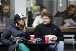 Amsterdam 8 maart 2023
Soy Kroon en Tina de Bruin op terras in Amsterdam zuid