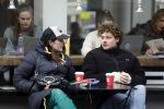Amsterdam 8 maart 2023
Soy Kroon en Tina de Bruin op terras in Amsterdam zuid
