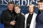 Amsterdam 5 maart 2023
Premiere les Miserables in Carre.
Wolter Kroes en zij nvrouw Tessa en zoons kwam naar hun zus/dochter Pamela Kroes kijken