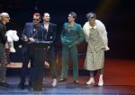 Leusden 6 maart 2023
Uitreiking Edisons in het AFAS theater .
Maan en haar vriend Goldband-zanger Karel Gerlach op de edisons. Goldband is de grote winnaar met m,eerdere edisons