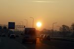 Arnhem 15 februari 2023
Zon komt op tijdens ochtendspits.