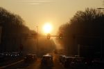 Arnhem 15 februari 2023
Zon komt op tijdens ochtendspits.