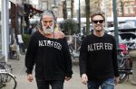 Amsterdam 20 januari 2024
Bas Smit en Zeus met Alter Ego truien op de cornelis schuytstraat