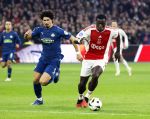 Amsterdam, 3 Februari 2024 AJAX-PSV, eindstand 1-1
Kompetitie Seizoen 2023-2024
Brian Brobbey en Andre Ramalho