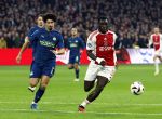Amsterdam, 3 Februari 2024 AJAX-PSV, eindstand 1-1
Kompetitie Seizoen 2023-2024
Brian Brobbey en Andre Ramalho