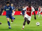 Amsterdam, 3 Februari 2024 AJAX-PSV, eindstand 1-1
Kompetitie Seizoen 2023-2024
Brian Brobbey en Andre Ramalho