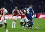 Amsterdam, 3 Februari 2024 AJAX-PSV, eindstand 1-1
Kompetitie Seizoen 2023-2024
Brian Brobbey en Jerdy Schouten
