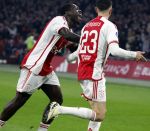 Amsterdam, 3 Februari 2024 AJAX-PSV, eindstand 1-1
Kompetitie Seizoen 2023-2024
Brian Brobbey en Steven Berghuis