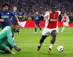 Amsterdam, 3 Februari 2024 AJAX-PSV, eindstand 1-1
Kompetitie Seizoen 2023-2024
Brian Brobbey en Walter Benitez