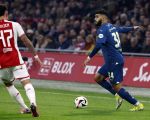 Amsterdam, 3 Februari 2024 AJAX-PSV, eindstand 1-1
Kompetitie Seizoen 2023-2024
Ismael Saibari EN Tristan Gooijer