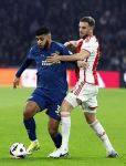 Amsterdam, 3 Februari 2024 AJAX-PSV, eindstand 1-1
Kompetitie Seizoen 2023-2024
Ismael Saibari en Jordan Henserson