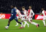 Amsterdam, 3 Februari 2024 AJAX-PSV, eindstand 1-1
Kompetitie Seizoen 2023-2024
Johan Bakayoko Devyne Rensch en Kristian Hlynsson