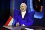 Hilversum 29 februari 2024
Joost Klein presenteert het liedje Europapa bij de show van Arjan Lubch op het mediapark.
