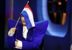 Hilversum 29 februari 2024
Joost Klein presenteert het liedje Europapa bij de show van Arjan Lubch op het mediapark.