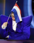 Hilversum 29 februari 2024
Joost Klein presenteert het liedje Europapa bij de show van Arjan Lubch op het mediapark.