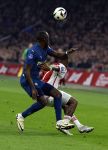 Amsterdam, 3 Februari 2024 AJAX-PSV, eindstand 1-1
Kompetitie Seizoen 2023-2024
Jordan Teze met Steven Bergwijn