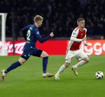 Amsterdam, 3 Februari 2024 AJAX-PSV, eindstand 1-1
Kompetitie Seizoen 2023-2024
Kenneth Taylor en Jerdy Schouten