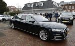 Sassenheim 15 februari 2024
Koningin Maxima bij JoJo in Sassenheim. Maxima haar nieuwe verlengde Audi A8 Htbrid