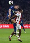Amsterdam, 3 Februari 2024 AJAX-PSV, eindstand 1-1
Kompetitie Seizoen 2023-2024
Luuk de Jong met Jorrel Hato