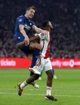 Amsterdam, 3 Februari 2024 AJAX-PSV, eindstand 1-1
Kompetitie Seizoen 2023-2024
Luuk de Jong met Jorrel Hato