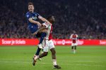 Amsterdam, 3 Februari 2024 AJAX-PSV, eindstand 1-1
Kompetitie Seizoen 2023-2024
Luuk de Jong met Jorrel Hato