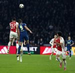 Amsterdam, 3 Februari 2024 AJAX-PSV, eindstand 1-1
Kompetitie Seizoen 2023-2024
Luuk de Jong met Josip Sutalo