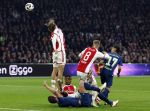 Amsterdam, 3 Februari 2024 AJAX-PSV, eindstand 1-1
Kompetitie Seizoen 2023-2024
Luuk de Jong met Kenneth Taylor Jorrel Hato Borna Sosa en Mauro Junior