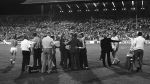 Stuttgart, 25 Mei 1988 PSV-Benfica, eindstand 0-0 Finale EC I ( voorloper van de Champions League ) en winnaar door strafschoppen na verlenging.
Patrick Lodewijks Dr. Karel v d Brekel
Foto Peter Smulders BV