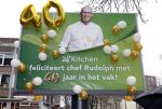 Hilversum 29 februari 2024
Presentatie Billboard van Rudolph v Veen die 40 jaar kok is .