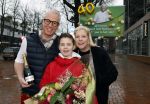 Hilversum 29 februari 2024
Presentatie Billboard van Rudolph v Veen die 40 jaar kok is . Rudolph v Veen met zijn vrouw en zoon