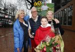 Hilversum 29 februari 2024
Presentatie Billboard van Rudolph v Veen die 40 jaar kok is . Rudolph v Veen met zijn vrouw  zoon en Irene Moors