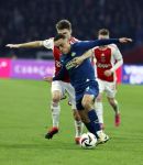 Amsterdam, 3 Februari 2024 AJAX-PSV, eindstand 1-1
Kompetitie Seizoen 2023-2024
Sergino Dest en Anton Gaaei
