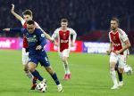 Amsterdam, 3 Februari 2024 AJAX-PSV, eindstand 1-1
Kompetitie Seizoen 2023-2024
Sergino Dest en Anton Gaaei
