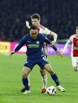 Amsterdam, 3 Februari 2024 AJAX-PSV, eindstand 1-1
Kompetitie Seizoen 2023-2024
Sergino Dest en Anton Gaaei