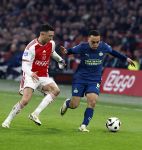 Amsterdam, 3 Februari 2024 AJAX-PSV, eindstand 1-1
Kompetitie Seizoen 2023-2024
Sergino Dest en Steven Berghuis