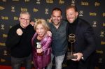 Hilversum 25 januari 2024
Uitreiking Radioring 2024 in de Vorstin . Tim Klijn Rick Romijn Niels v Baarlen en Florentien v d Meulen wonnen met de ochtendshow van Radio 538 de radioring . Tim Klijn won ook nog de prijs voor beste presentator.
