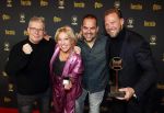 Hilversum 25 januari 2024
Uitreiking Radioring 2024 in de Vorstin . Tim Klijn Rick Romijn Niels v Baarlen en Florentien v d Meulen wonnen met de ochtendshow van Radio 538 de radioring . Tim Klijn won ook nog de prijs voor beste presentator.