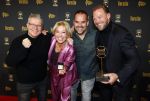 Hilversum 25 januari 2024
Uitreiking Radioring 2024 in de Vorstin . Tim Klijn Rick Romijn Niels v Baarlen en Florentien v d Meulen wonnen met de ochtendshow van Radio 538 de radioring . Tim Klijn won ook nog de prijs voor beste presentator.