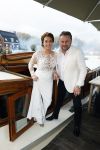 Maarssen 24 februari 2024
Wesly Bronkhorst en Raquel trouwen . Ze kwam met boot aanvaren , Dirk Zeelenberg heeft ze getrouwd.