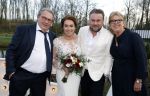 Maarssen 24 februari 2024
Wesly Bronkhorst en Raquel trouwen . Ze kwam met boot aanvaren , Dirk Zeelenberg heeft ze getrouwd. Ouders Wesly