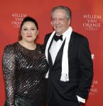Delft 8 februari 2026
Premiere musical Willem van Oranje . Alexander Pechtold  met zijn vrouw Anna Sophia Posthumus